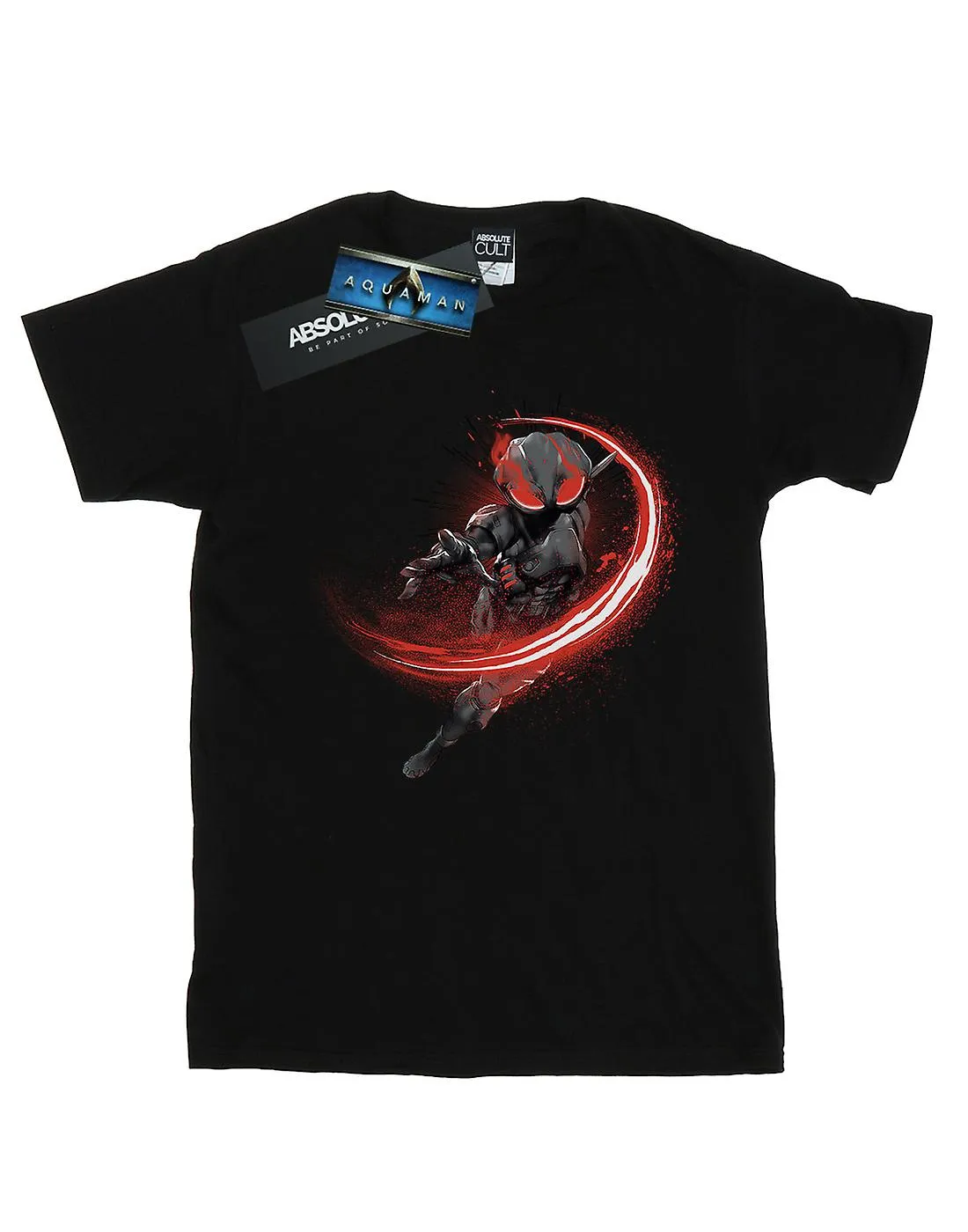 Aquaman negro Manta Flash camiseta DC Comics hombres