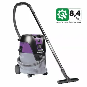 Aspirateurs industriels Sidamo DCP 25 S - eau et poussières cuve polyéthylène