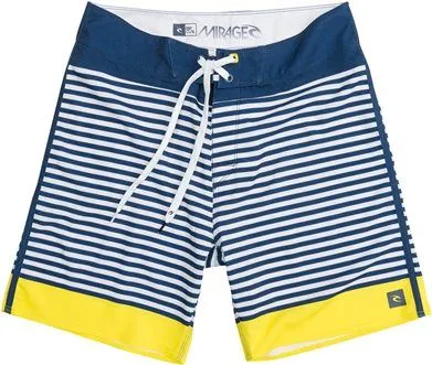 Bañador RIP CURL surfero niño Short elástico Mirage Brash Stripe Boardshort yelow Ref. KBO7XB azul/amarillo rayas