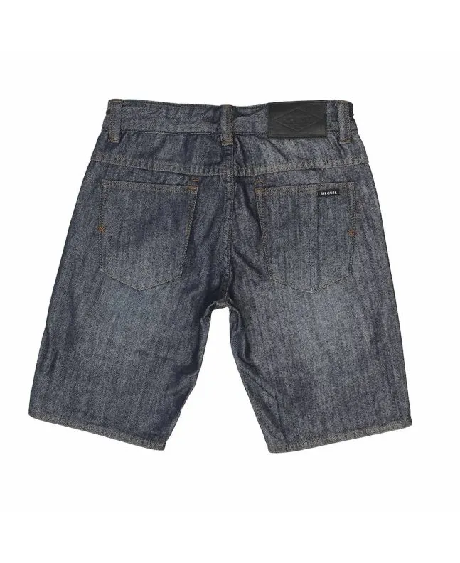 Bermudas Denim Rip Curl Five Pocket Walkshort Azul Boy 