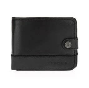 Billetera Rip Curl Valley Snap Rfid 2 en 1 Negro