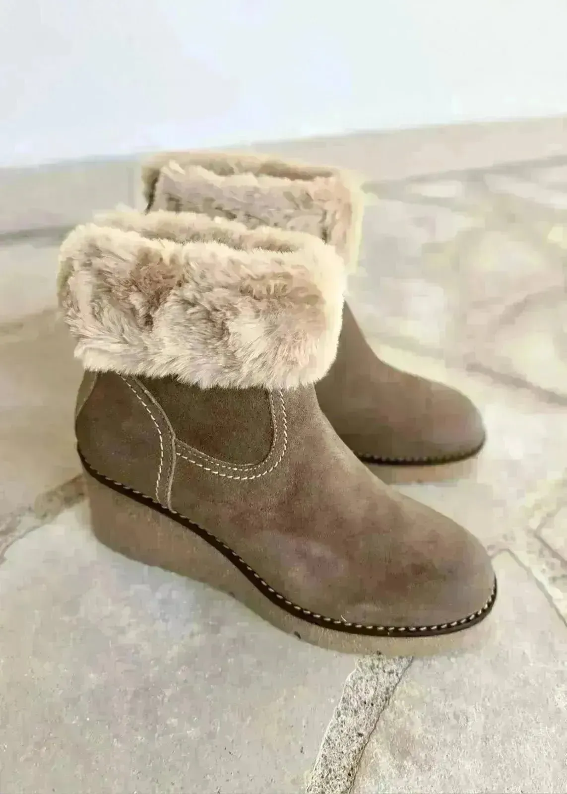 Bottines compensées Mkd Jim Beige