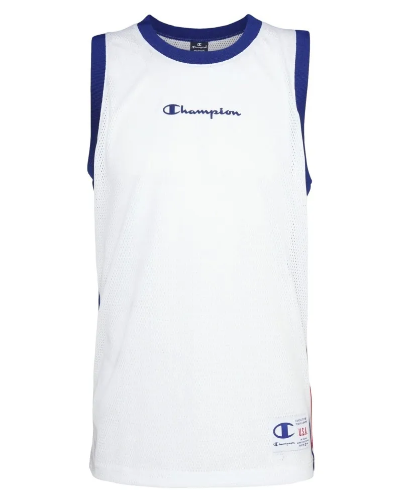 Camiseta champion blanca street basket tank top