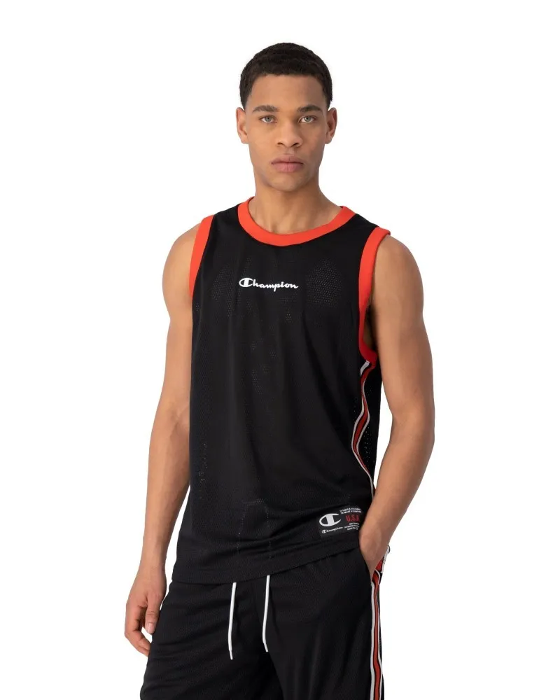 Camiseta champion negra street basket tank top