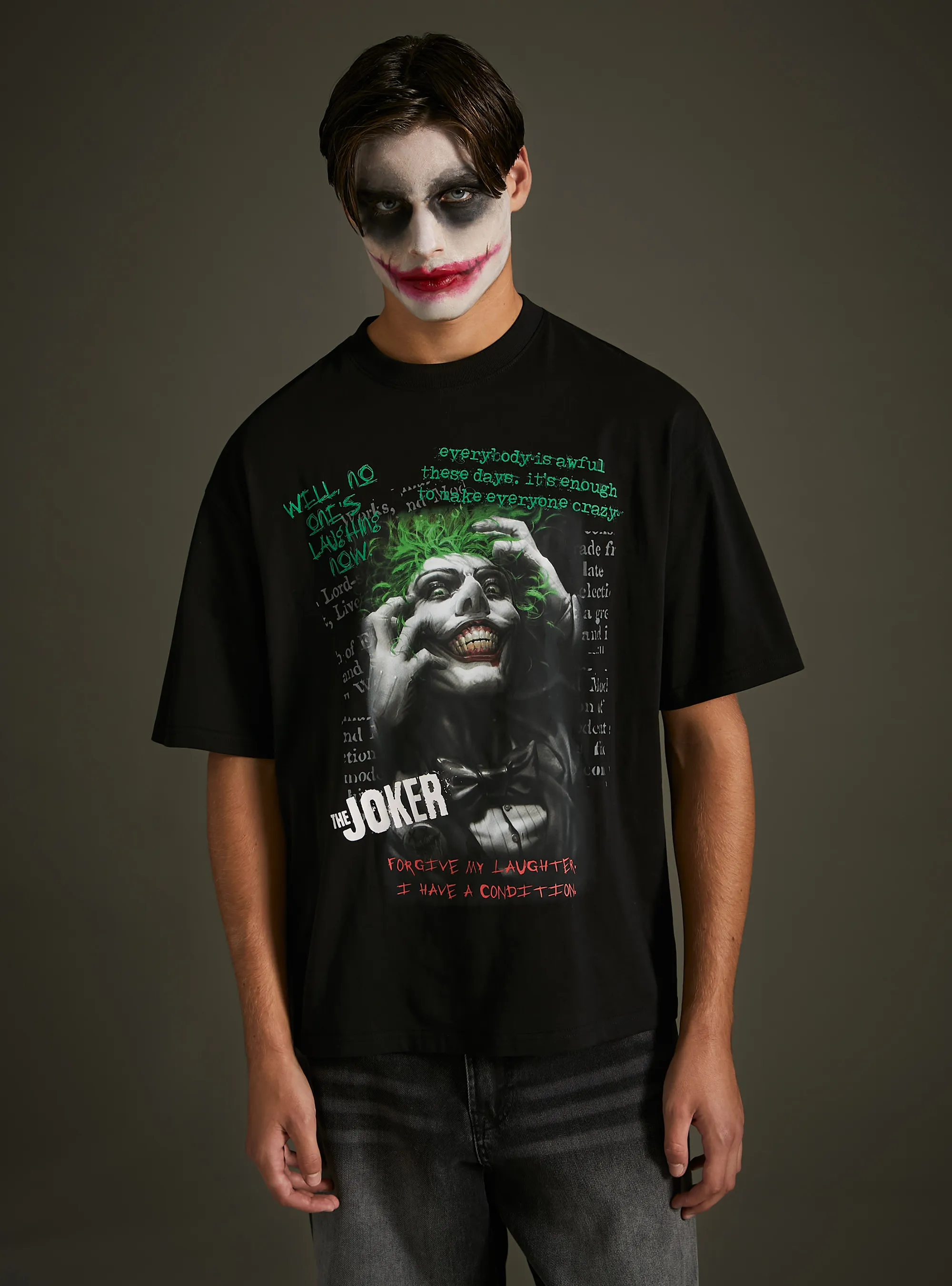 Camiseta DC Batman con estampado Joker