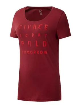 Camiseta Reebok Granate Mujer