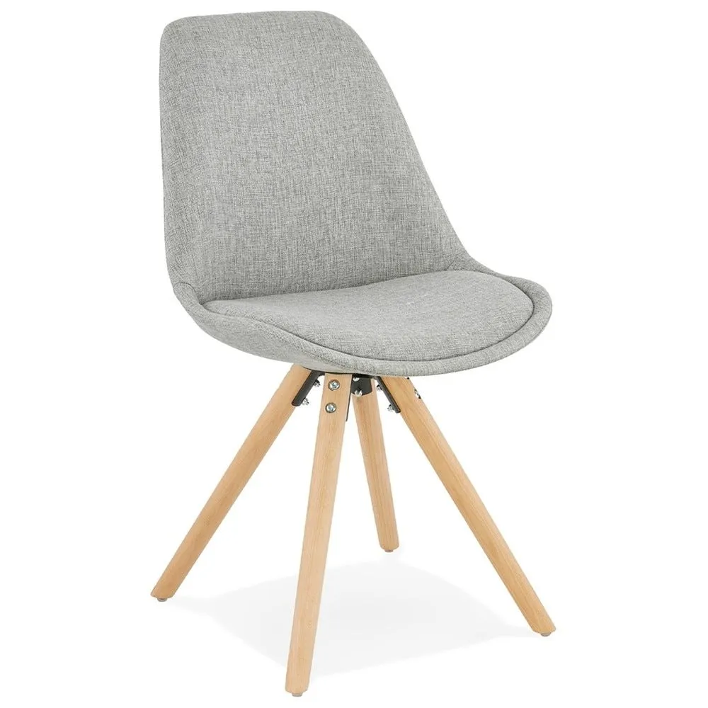 Chaise scandinave 'hiphop' en tissu gris