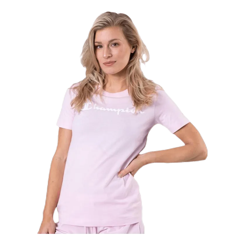 Champion Crewneck T-Shirt Pink