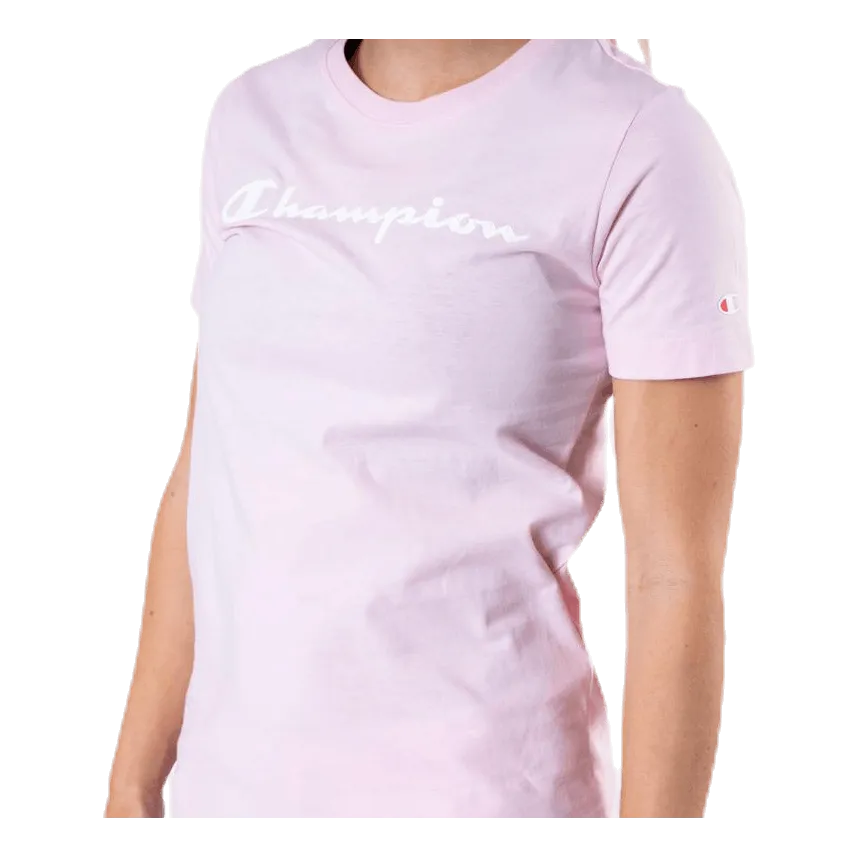 Champion Crewneck T-Shirt Pink