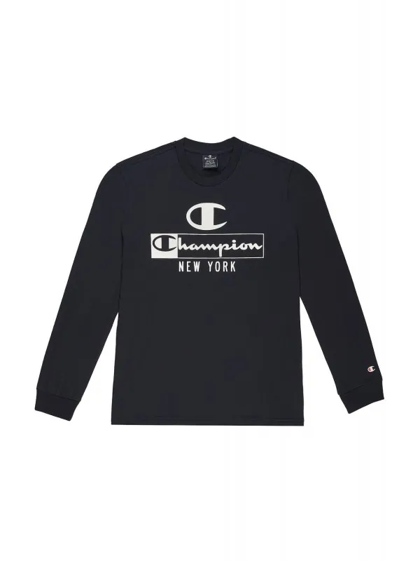 CHAMPION-Long Sleeve Crewneck T-Shirt-BS501