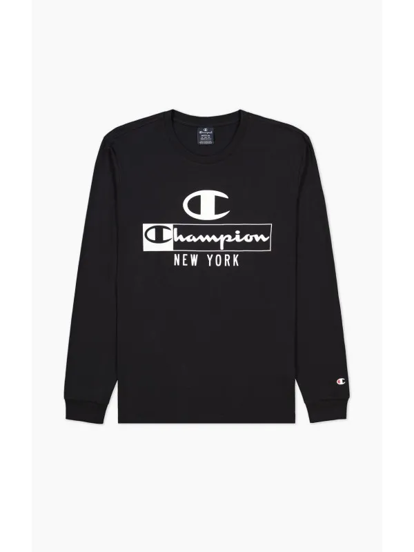 CHAMPION-Long Sleeve Crewneck T-Shirt-BS501