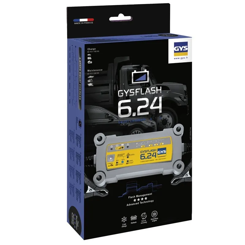 Chargeur polyvalent 6V-24V Gysflash 6.24 Gys