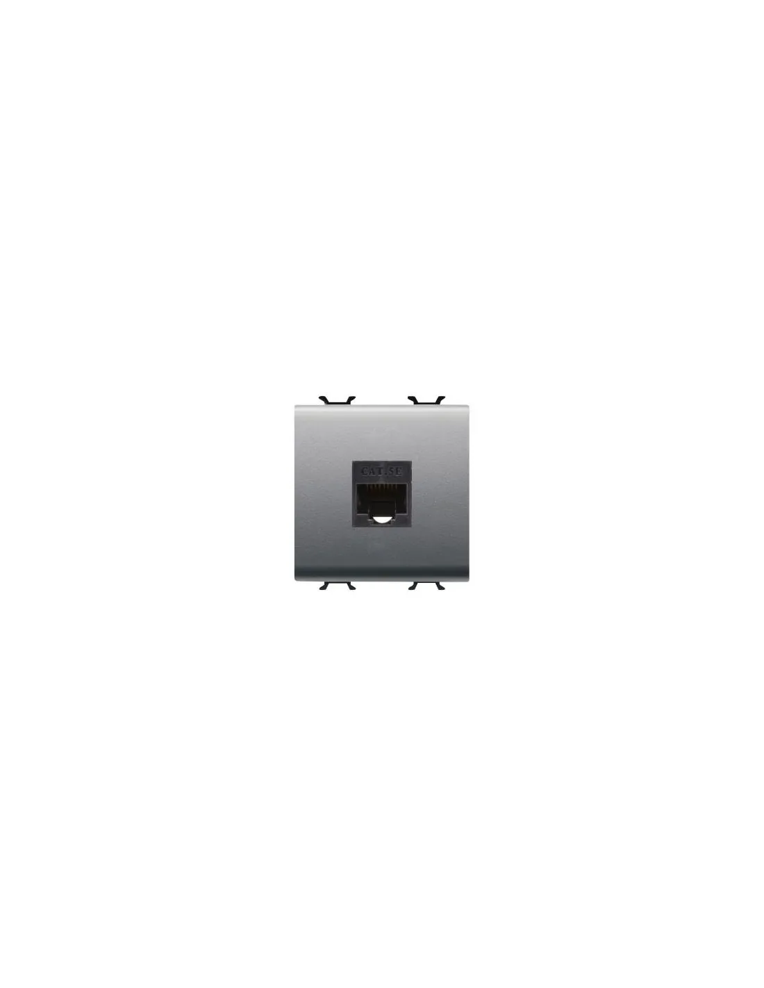 CONNECTEUR RJ45 2M CAT.5E UTP TITANE GEWISS GW14434