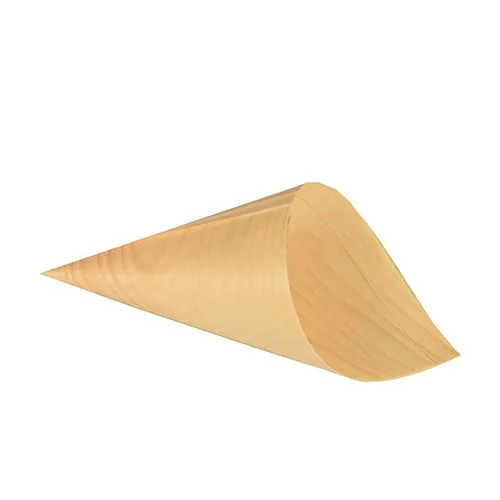 Cornet mise en bouche en bois ''pure'' Ø 8 cm · 15,5 cm par 500