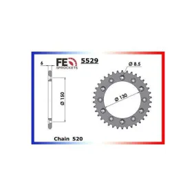 COURONNE ACIER XLS.250/400/500-XLR.400/500 45