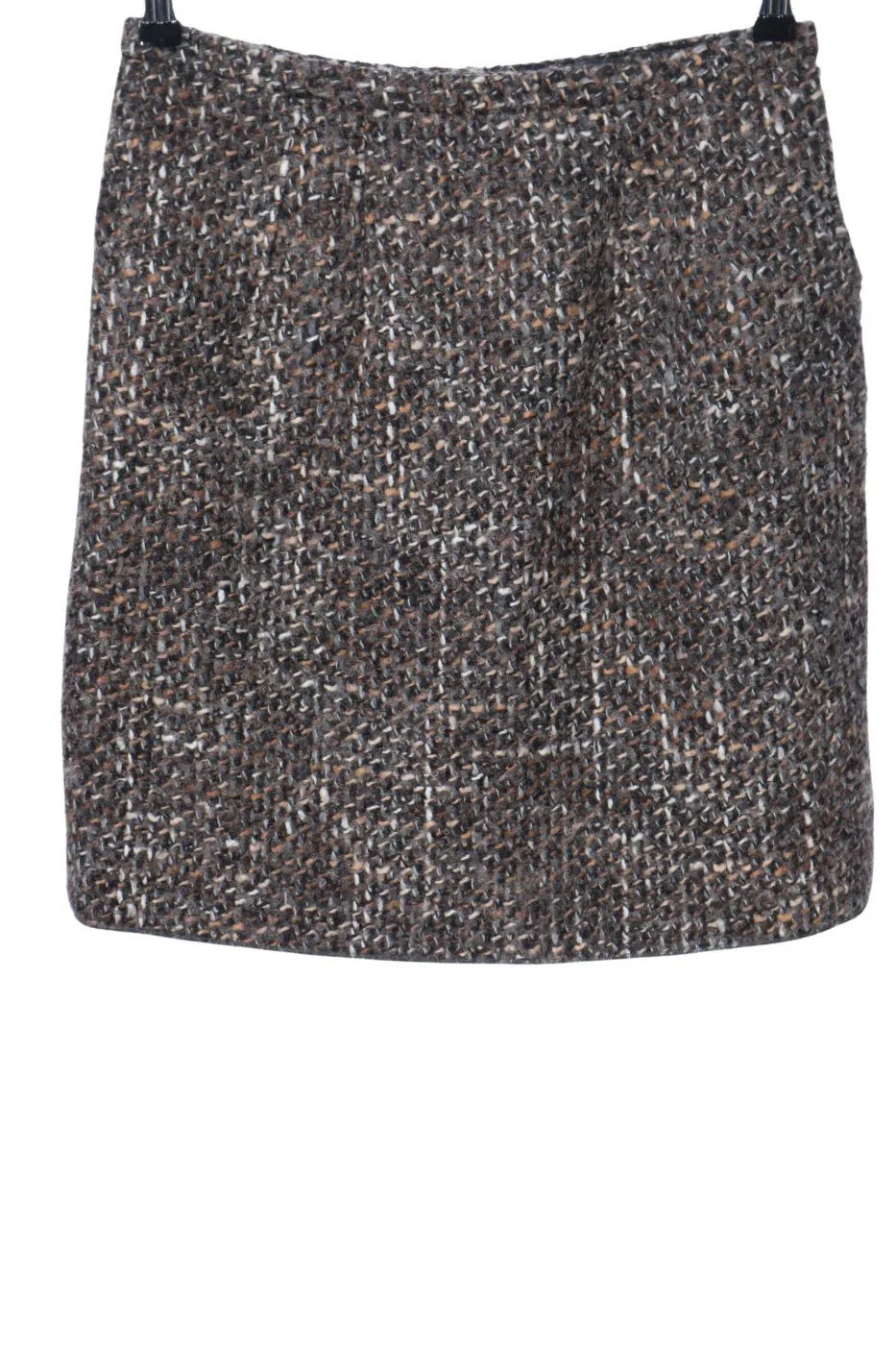 Dolce & Gabbana Jupe en laine gris clair Motif de tissage style décontracté