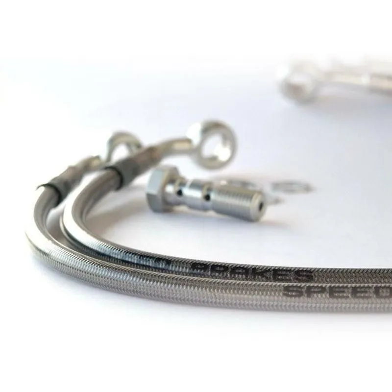 Durite de frein arrière d'aviation SPEEDBRAKES carbone/raccord noir Honda CBX 1000