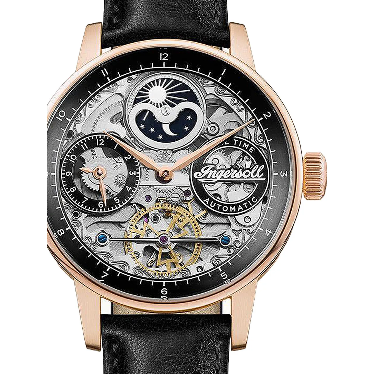 Montre homme Ingersoll I07705, automatique, 42mm, 5ATM