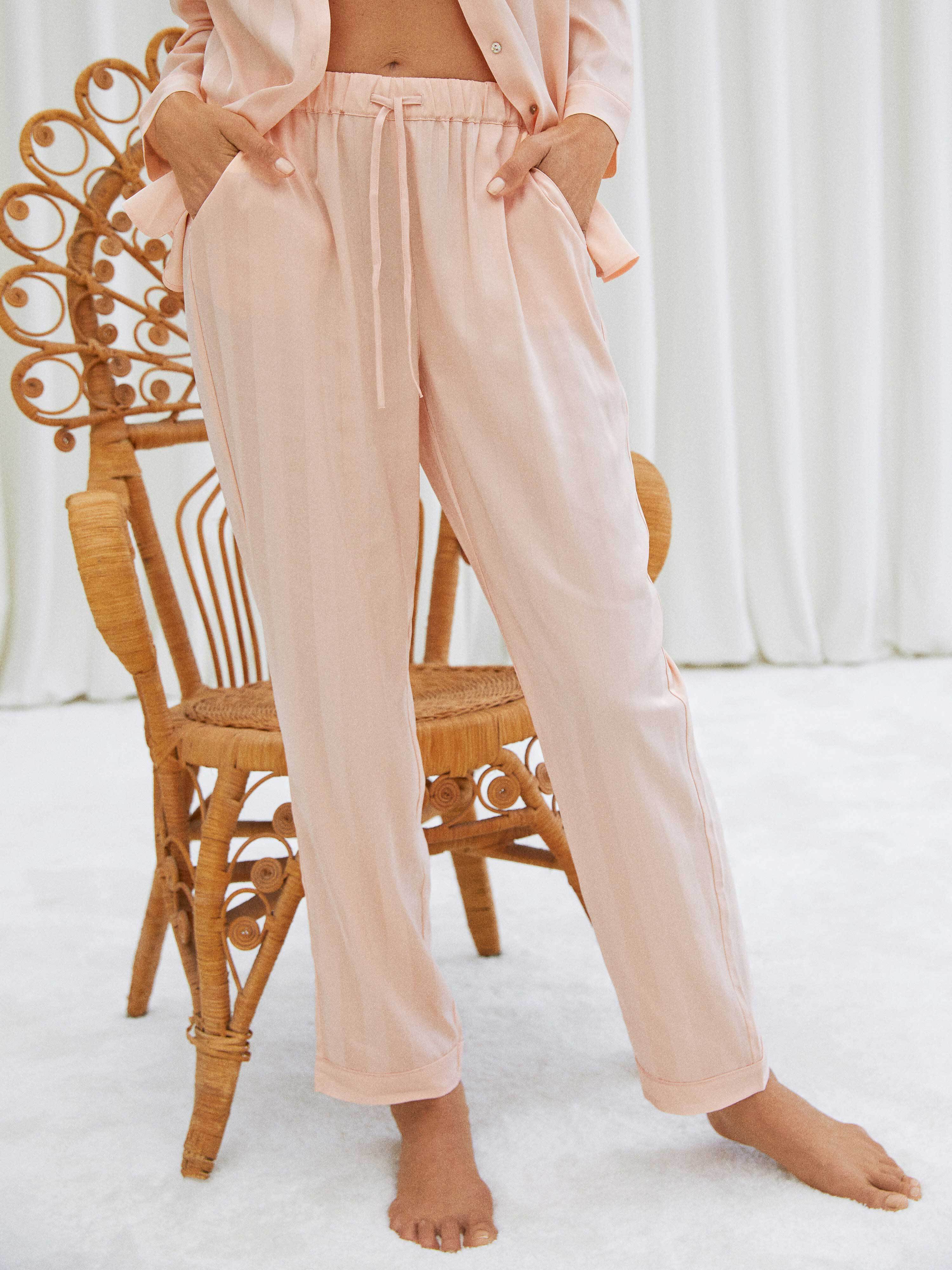 Pantalon de pyjama - Topaze Pêche | Darjeeling