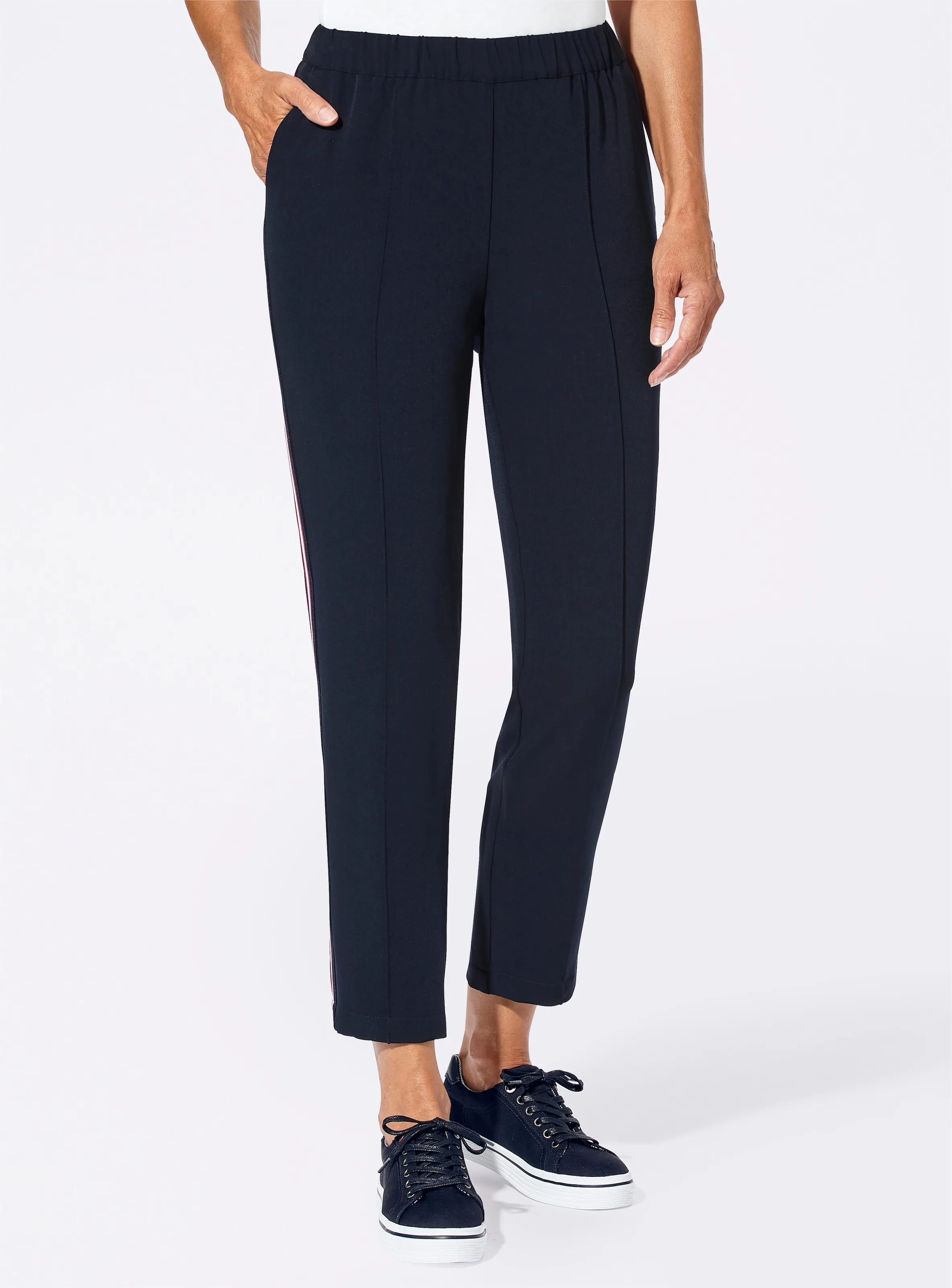 Pantalon à rayures galons