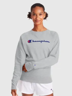 Polera para Mujer CHAMPION CREW NECK POWERBLEND BOYFRIEND CREW - CLASSIC SCRIPT 806