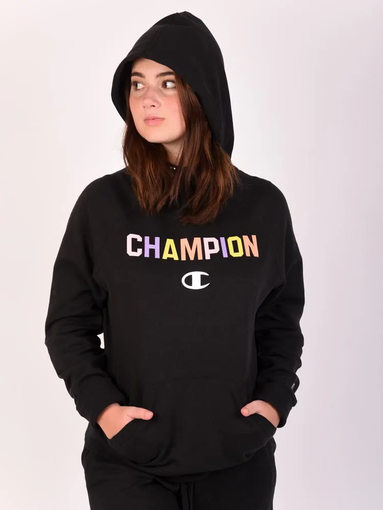 Polera para Mujer CHAMPION SIN ZIP POWERBLEND HOODIE - POP COLOR LOGO 003