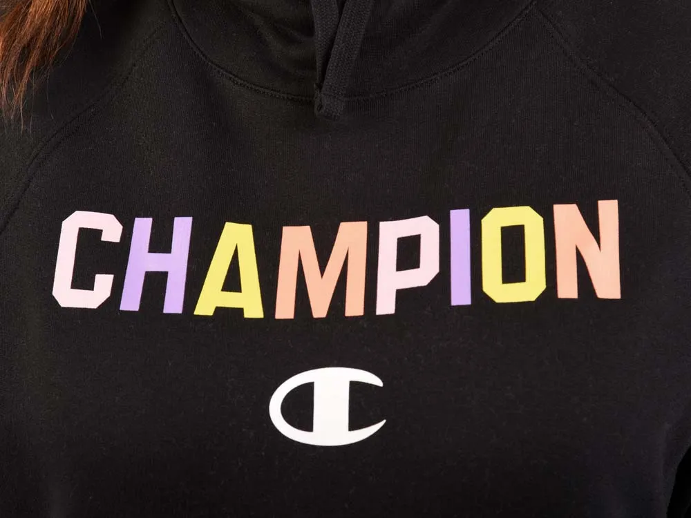 Polera para Mujer CHAMPION SIN ZIP POWERBLEND HOODIE - POP COLOR LOGO 003