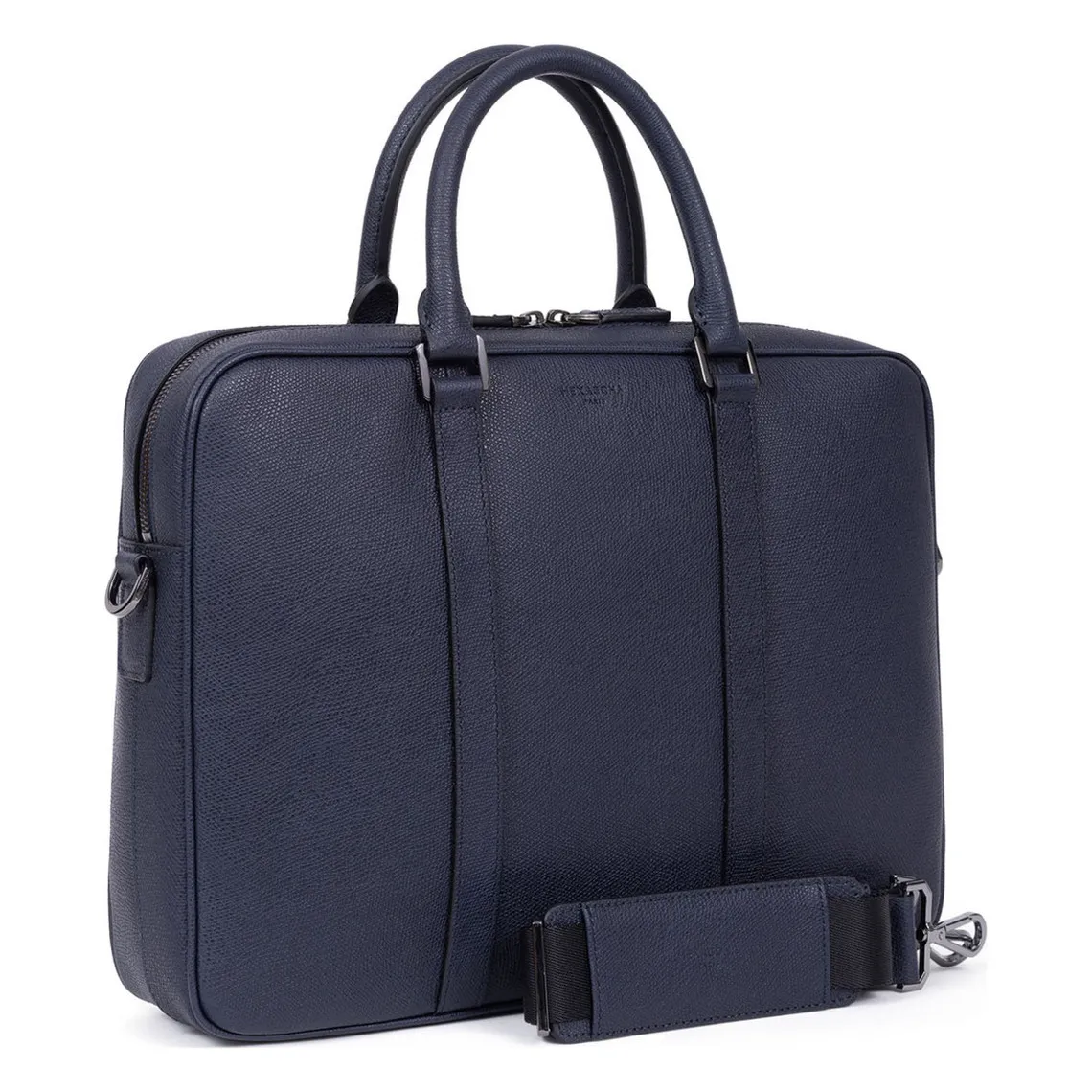 Porte-documents 13'' & A4 Cuir DANDY Marine | 3 Suisses