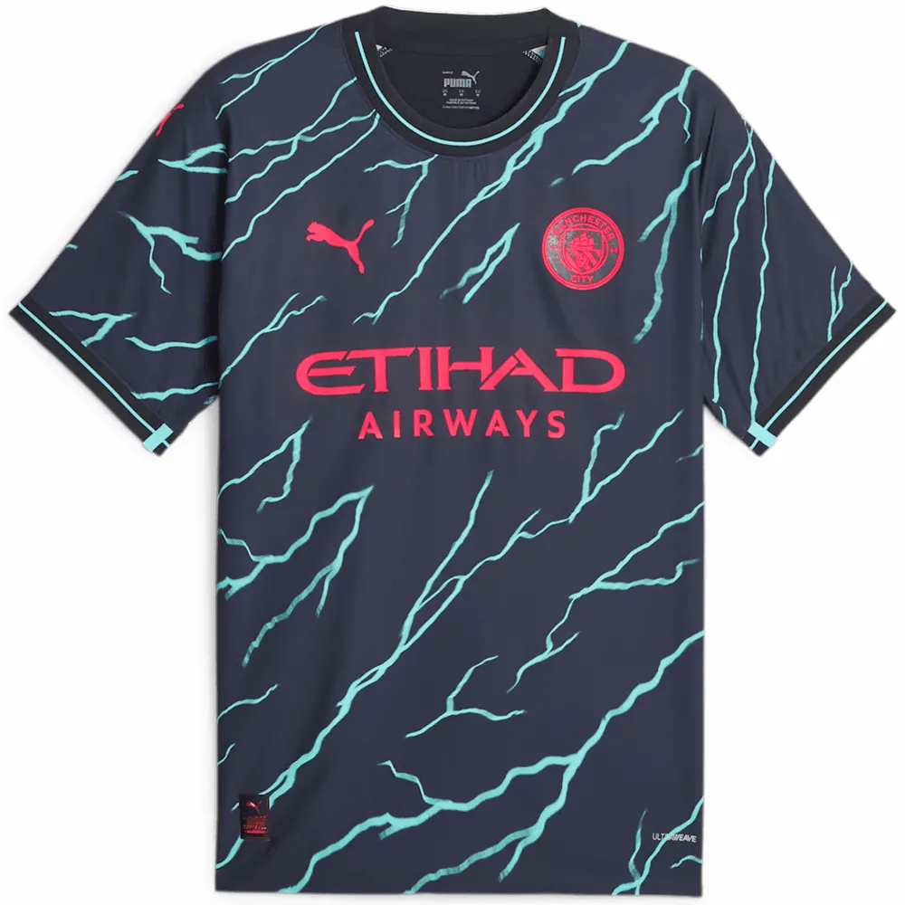 PUMA Camiseta auténtica Manchester City 3RD 23 para hombre 