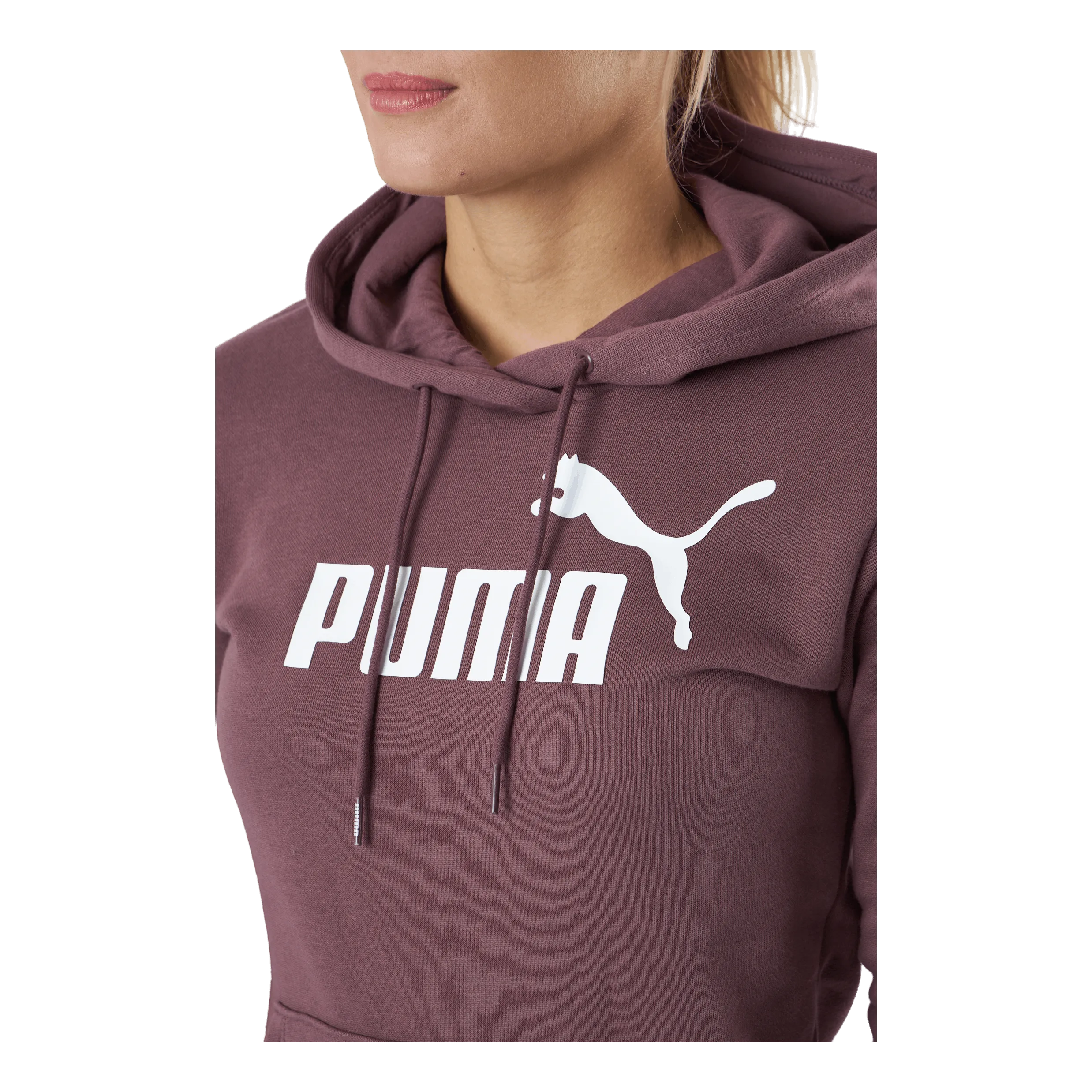 Puma Ess Logo Hoodie Fl (s) Dusty Plum