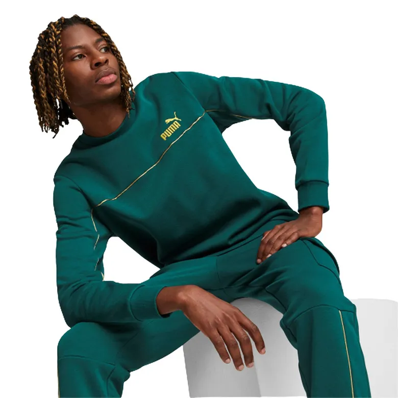 Puma ESS+ MINIMAL GOLD Crew "Malachite"