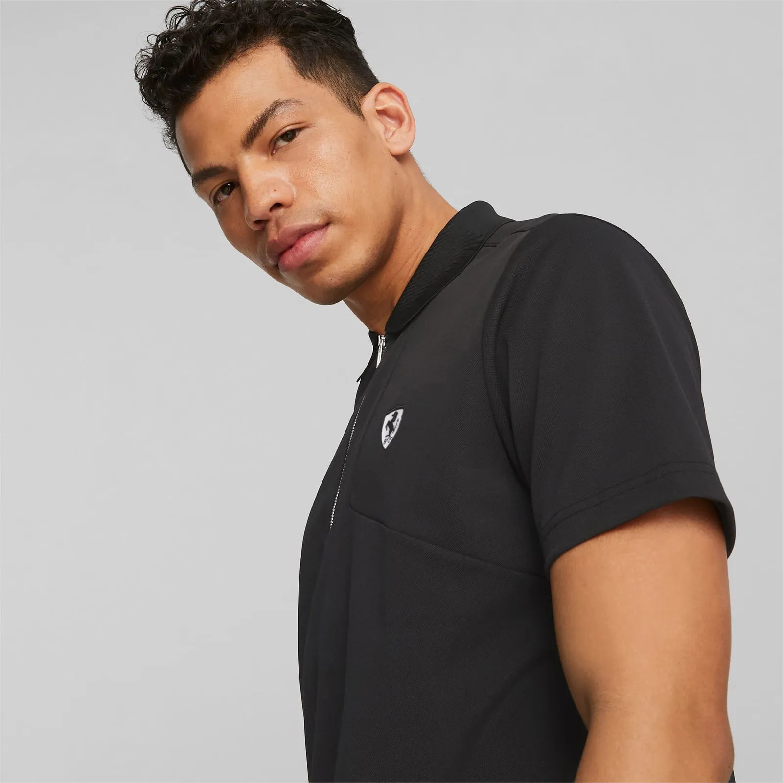 Puma Scuderia Ferrari Style Poloshirt Für Herren, Schwarz,