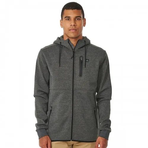 Rip Curl Anti Series Departed Zip Charcoal Marle