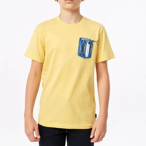 Rip Curl In Da Pocket Tee Retro Yellow