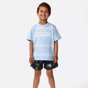 Rip Curl Shred Town Slogan Tee-Boy Cool Blue