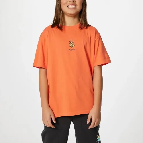 Rip Curl Surfboard Shred Tee-Boy Peach