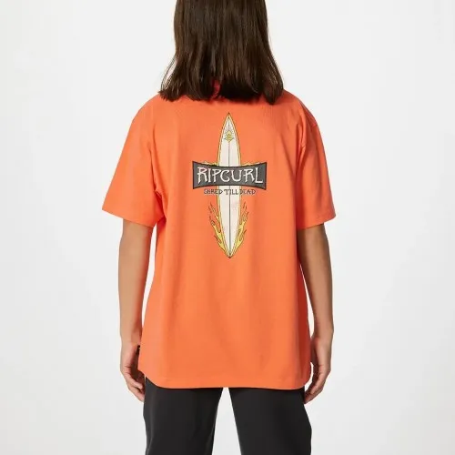 Rip Curl Surfboard Shred Tee-Boy Peach