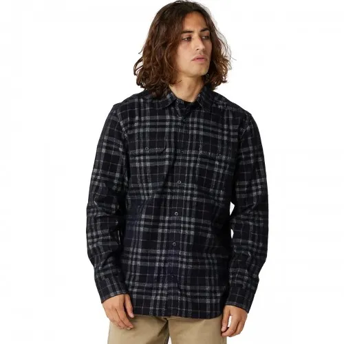 Rip Curl Swc Cord Plaid Shirt Washed Black