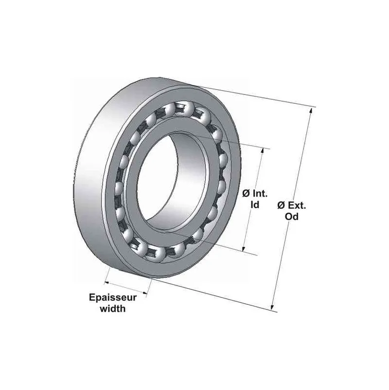 Roulement MRA17287 LLB 17x28x7 ABEC5 Contact oblique