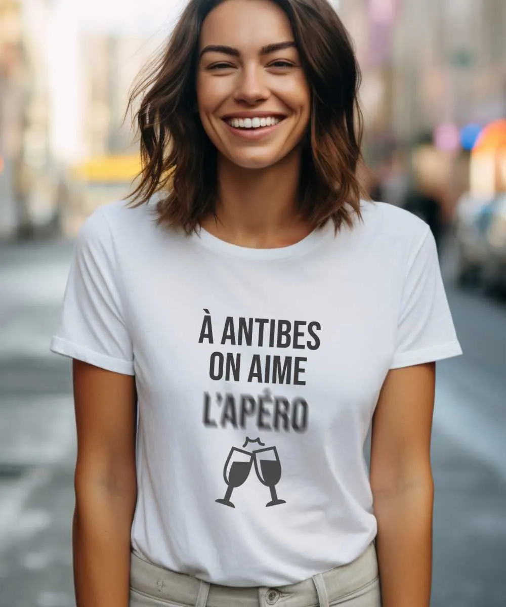 T-Shirt A Antibes on aime l'apéro