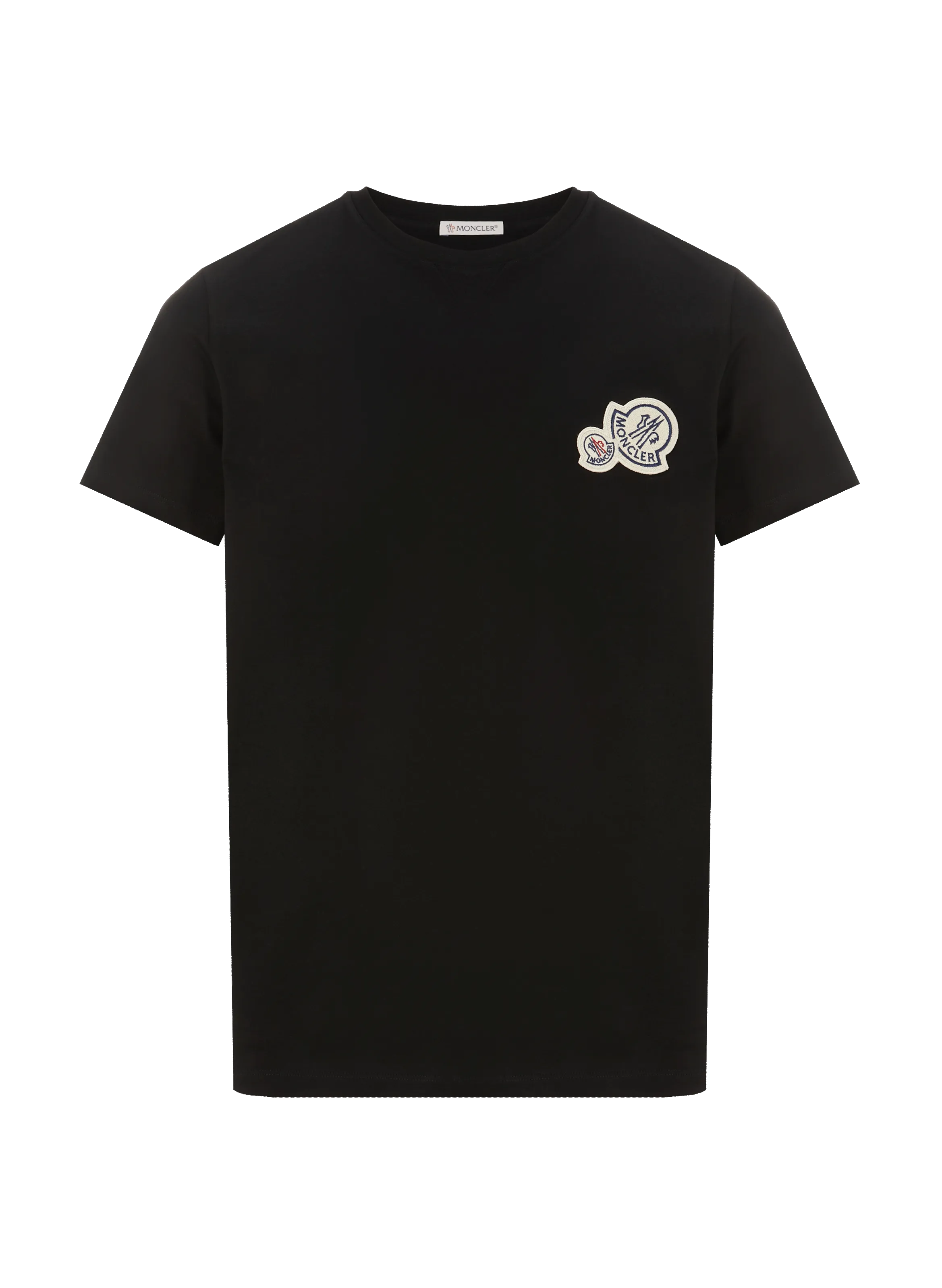 T-SHIRT COL ROND EN COTON - MONCLER pour HOMME | Printemps