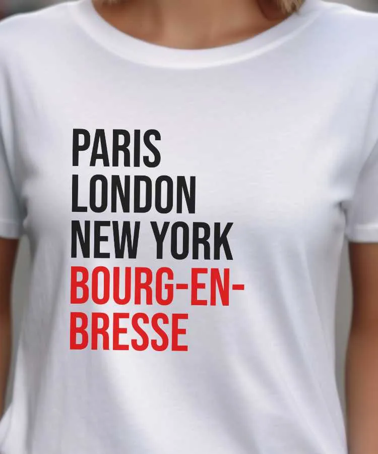 T-Shirt Paris London New York Bourg-en-Bresse
