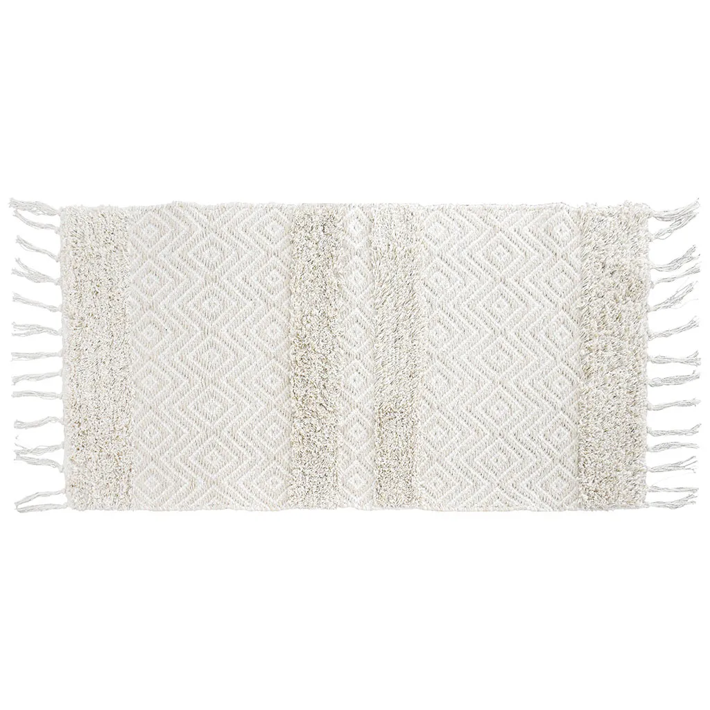 Tapis déco Rose beige 45x90cm 